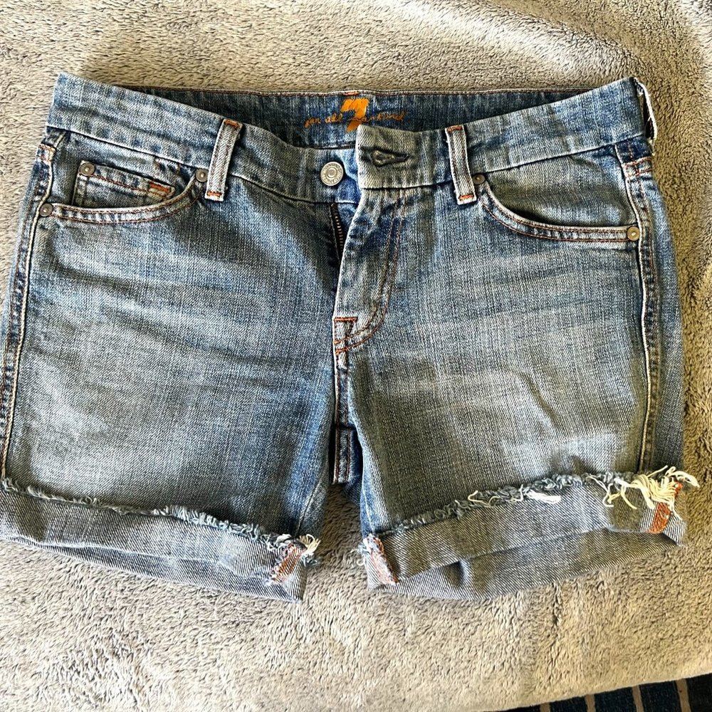 7 for All Man Kind Jean Shorts